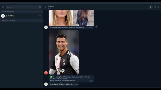 Telegram Bot That Creates Animated Personalized Stickers With Your Face. смотреть онлайн