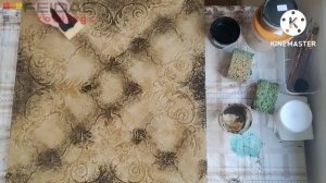 Как делать из штукатурки трафаретные узоры в стиле лофт? Мастер класс! Часть 1.