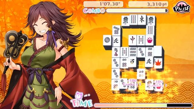 Delicious! Pretty Girls Mahjong Solitaire! - Shingen! смотреть онлайн