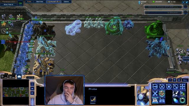Probe vs Zealot 2 : I Attempt To Play As Probe : Starcraft 2 Gameplay (Doofus Tries) смотреть онлайн
