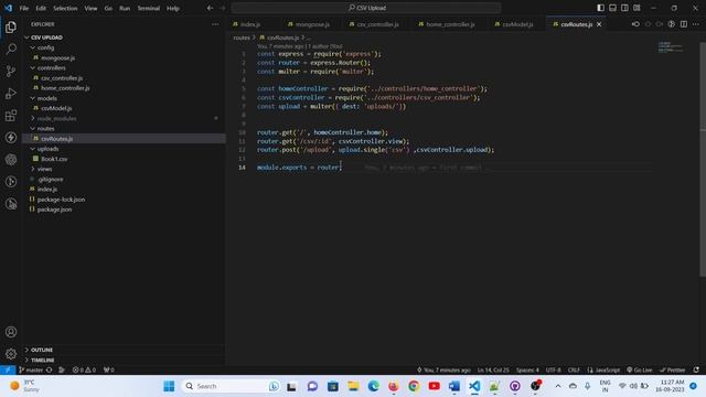 CSV uploads | Skill Test | Coding Ninjas | Nodejs project смотреть онлайн