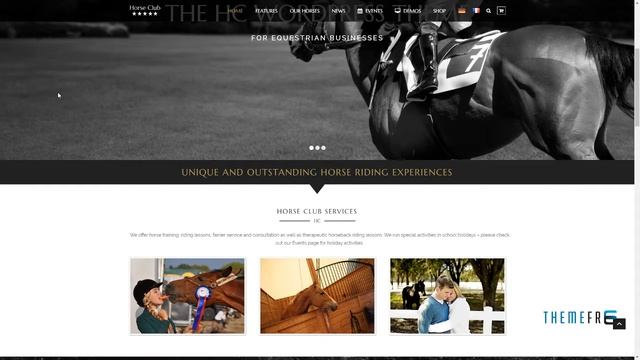 Horse Club - Equestrian WordPress Theme Rian Gerrard смотреть онлайн