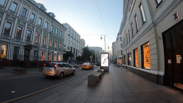 Walking in Dmitrovka st., Moscow, Russia 4K 60fps. | Большая Дмитровка ул., Москва смотреть онлайн