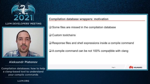 2021 LLVM Dev Mtg “Compilation databases: how to help a clang-based tool to understand your...” смотреть онлайн