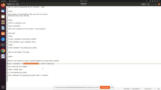 Postgres db restore via terminal|Part 2 смотреть онлайн