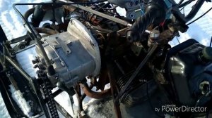 Обзор и тест самодельного снегохода с ДВС Днепр.