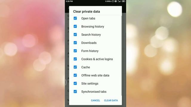 Clear private data in Mozilla Firefox android browser смотреть онлайн