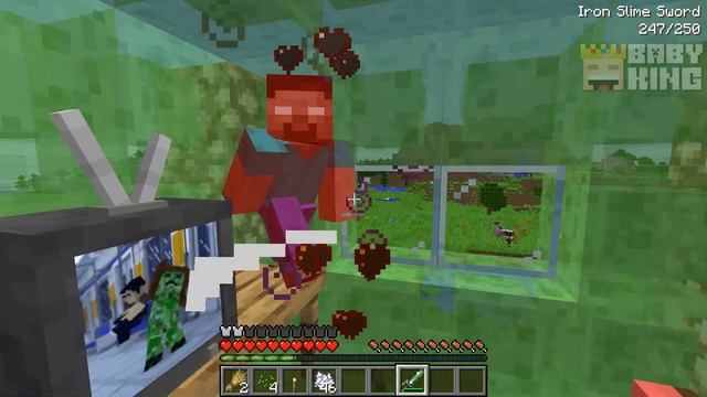 All this TIME HEROBRINE CONTROLS THIS SLIME in Minecraft ! HOW TO CONTROL MOB ? смотреть онлайн