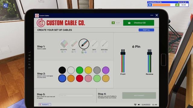 PC Building simulator 2 RGB Cable fix - How to complete custom cable job смотреть онлайн