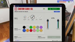 PC Building simulator 2 RGB Cable fix - How to complete custom cable job