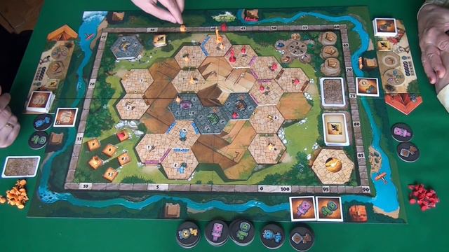 256 Тикаль II играем в настольную игру. Tikal II board game. смотреть онлайн