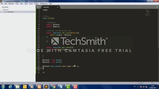 Belajar OOP PHP || SET DAN GET смотреть онлайн