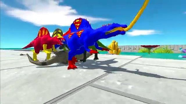Ultimate Speed Race Dinosaurs Hunting Jurassic World Evolution 2 - Animal Revolt Battle Simulator смотреть онлайн