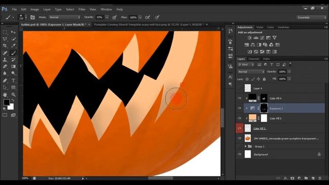 A Photoshop Tutorial to carve a PUMPKIN! "By Artvader04" смотреть онлайн
