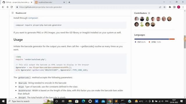 How to generate Barcode in php || Barcode in php смотреть онлайн
