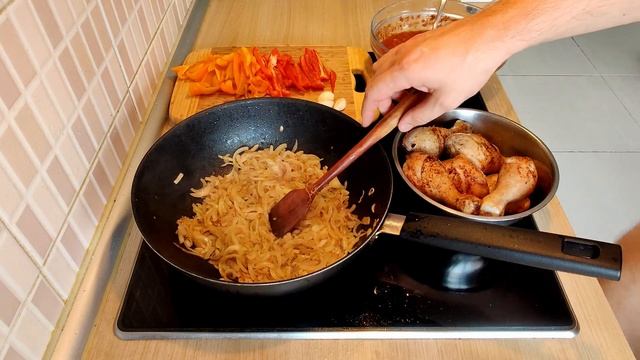 ЧАХОХБИЛИ, курица тушеная в помидорах! смотреть онлайн