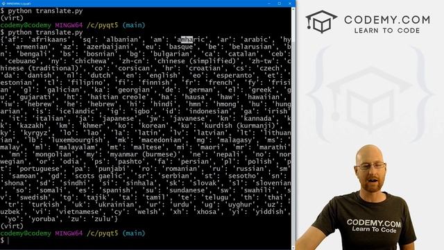 Language Translation App! - PyQt5 GUI Thursdays #38 смотреть онлайн