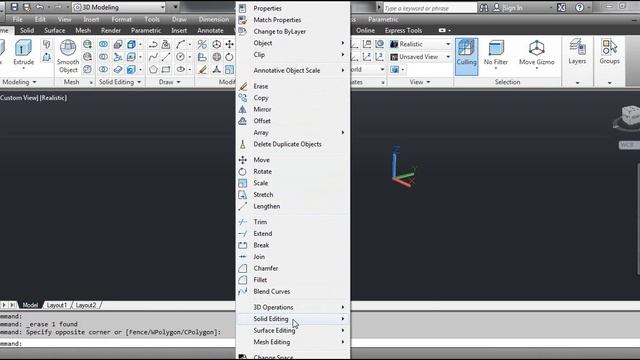 The COLOR FACES Command - AutoCAD смотреть онлайн