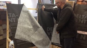 Монтаж диффузионной трехслойной мембраны Delta Vent N (часть 3)