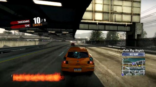 Burnout Paradise 100% - Road Rage: River City Rampage - Walkthrough part 49 [Hunter Spur] смотреть онлайн