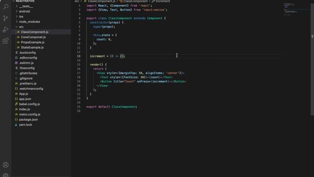 React Native - Class Component смотреть онлайн