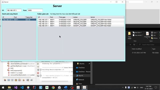 3. Đồ án Networking - Server giám sát thư mục phía client Java Swing смотреть онлайн