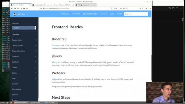 Web application development with Buffalo, in Golang