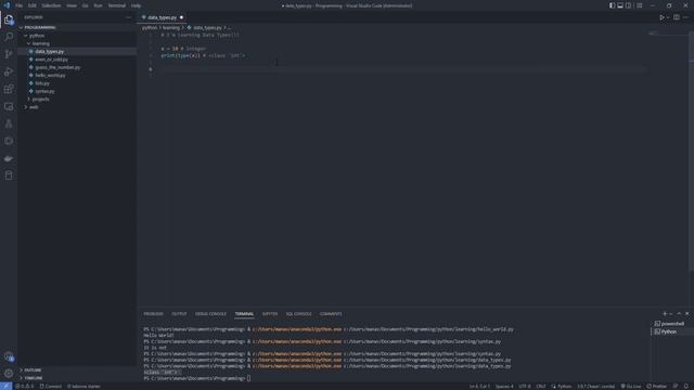 Python Crash Course for Beginners: Day 1.2 - Understanding Variables, Data Types, and Assignment смотреть онлайн