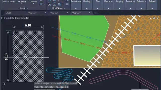 BufZone - create Buffer or Wipeout around line objects in AutoCAD DWGs смотреть онлайн