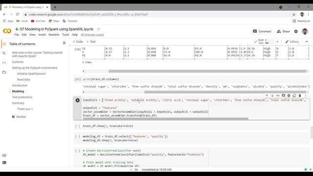 Modeling in PySpark using Spark ML on Colab | Python смотреть онлайн