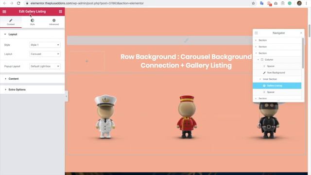 How to setup Carousel Active Background in Elementor using The Plus Addons? смотреть онлайн