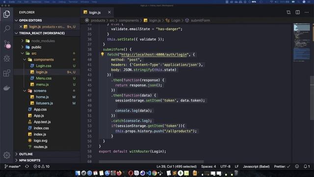Curso React - Aula 11 login Auth 1.0 Jwt React смотреть онлайн