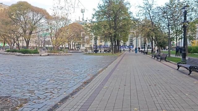 Москва. Осенняя прогулка по Чистопрудному бульвару