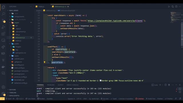 Debouncing in React explained смотреть онлайн
