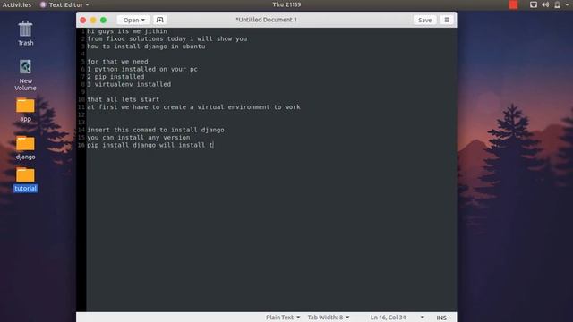 how to install django in ubuntu/linux смотреть онлайн