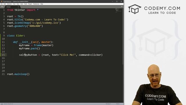 Classes with tKinter - Python Tkinter GUI Tutorial #43 смотреть онлайн