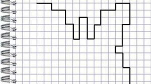 Бабочка. Графический диктант по клеточкам.