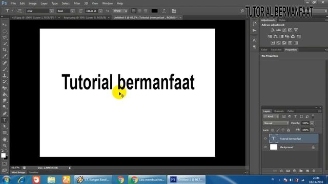 Cara Mudah Membuat Text Berformat PNG Dengan Photoshop Cs6 смотреть онлайн