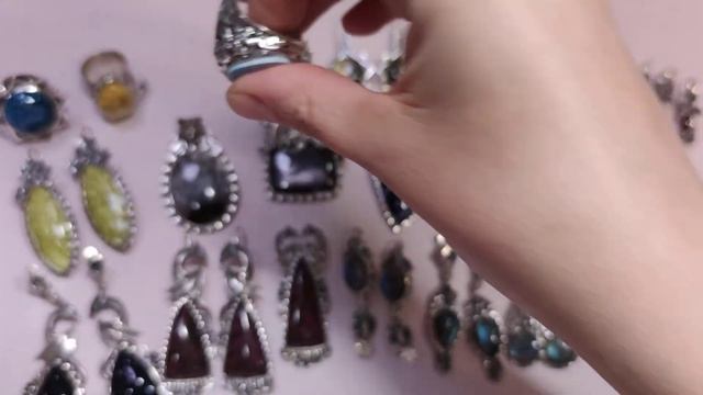 ? Аметист, Содалит, Лабрадор и другие Натуральные камни - кольца, серьги из серебра [26.11] смотреть онлайн