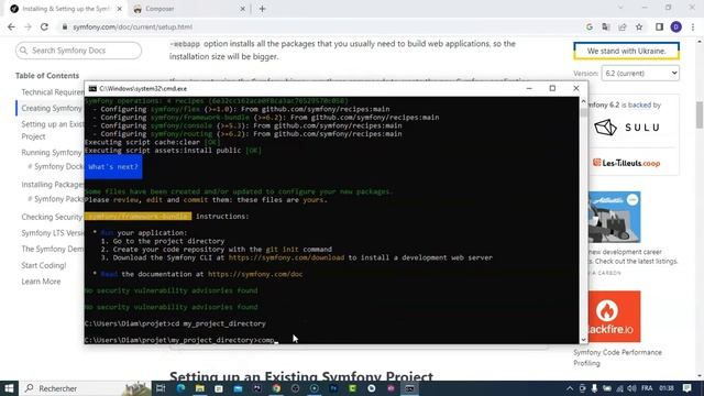 Création d'un projet Symfony avec Composer 2023 смотреть онлайн