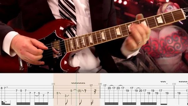 Whole Lotta Rosie - AC/DC (Табулатура) Guitar Tutorial TABS