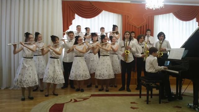 Ансамбль Музыка ветра, ДМШ 41. Р. Паулс. Чарли смотреть онлайн