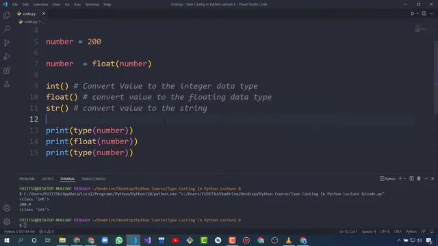 Type Casting & Type Conversion in Python - Python Tutorials For Beginners #8 смотреть онлайн