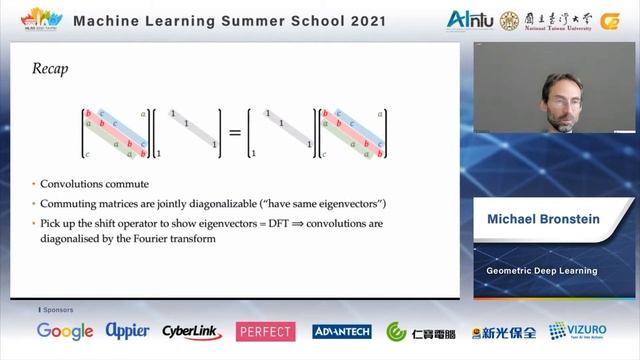 MLSS 2021 Taipei- Geometric Deep Learning ( Michael Bronstein ) смотреть онлайн