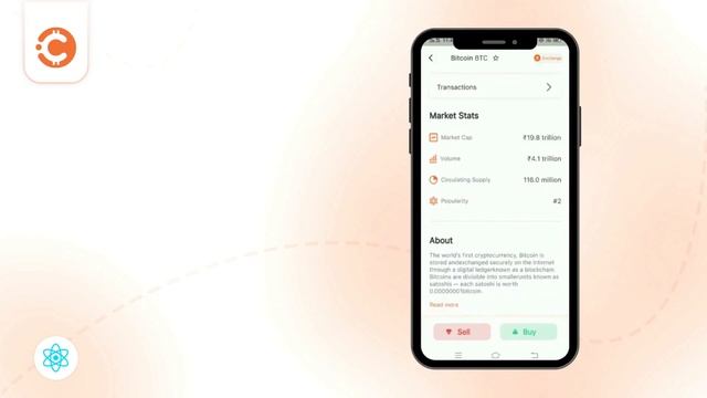 CryptoWallet React Native UI KIT - Android template, iOS template смотреть онлайн
