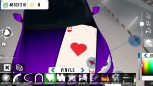 Легкий винил на свою машину в car parking(игровые, настольные карты)