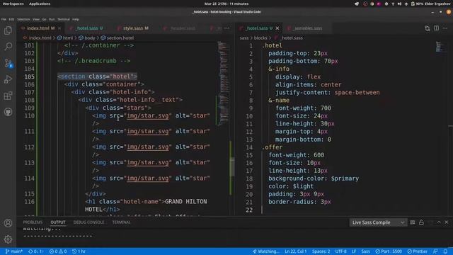 ✴️ 36 - Amaliyot SASS (Hotel Info Style qismi) смотреть онлайн