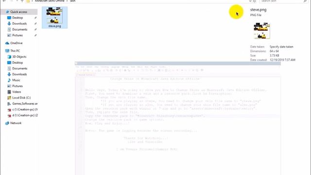 How to Change Skin in Minecraft Java Edition Offline смотреть онлайн