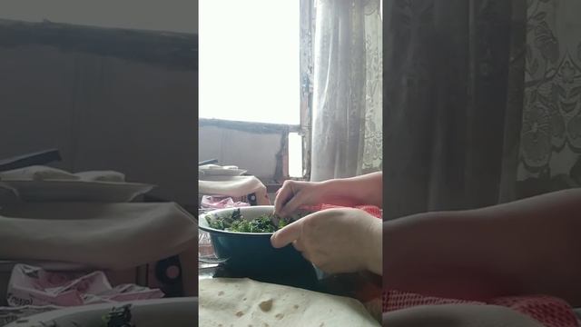 Конвертики с зеленью и творогом (Envelopes: Lavash And Greens And If You Like With Cottage Cheese)