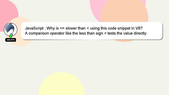 JavaScript : Why is = slower than using this code snippet in V8? смотреть онлайн